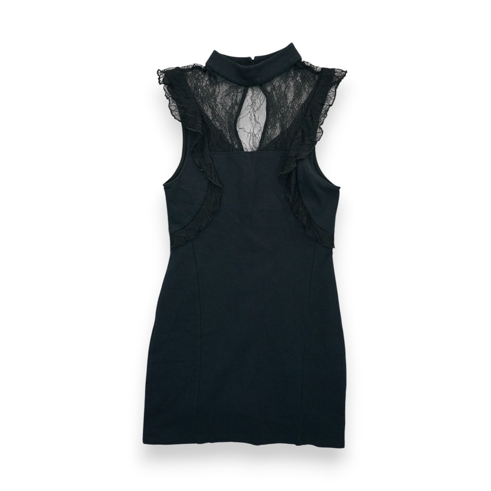 Free People Beaumont Muse Dress Small Sleeveless Mock Neck Bodycon Sheath